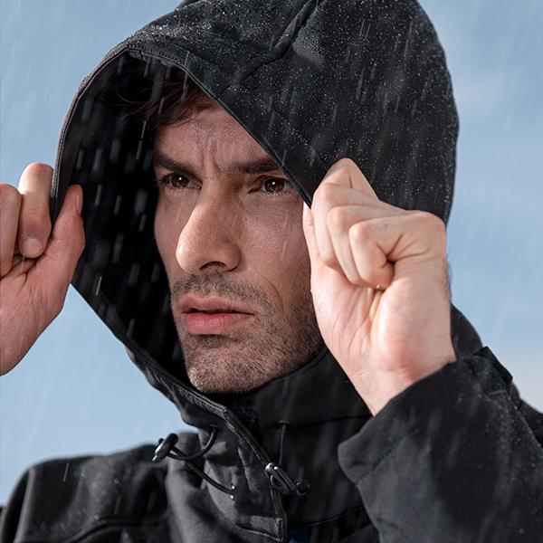 (Free Gift)Kemimoto Men's Electric Warming Heating Coat with Battery Pack & Detachable Hood