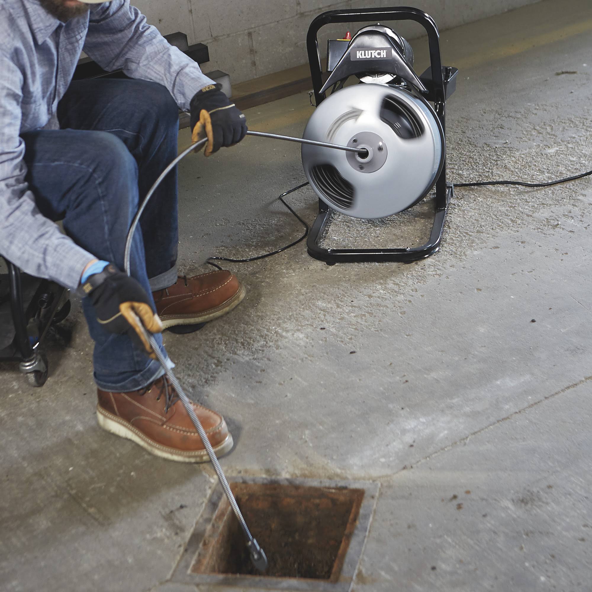 Klutch 60ft. Electric Drain Cleaner