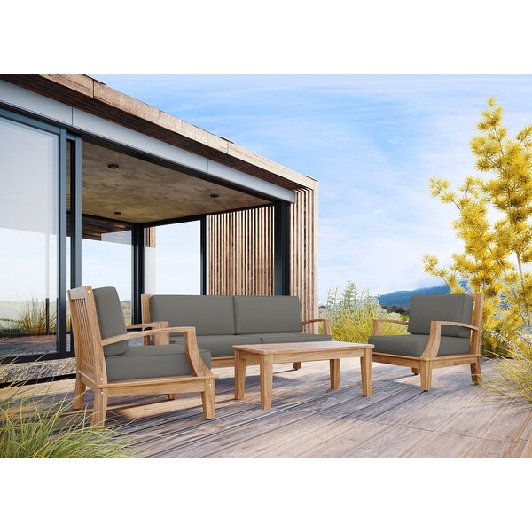 Eliane Teak Sofa with Sunbrella Cushion