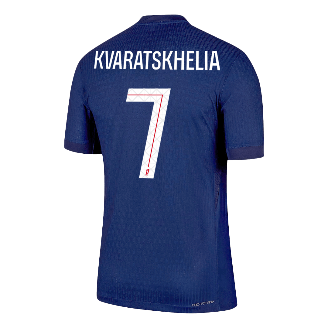 KVARATSKHELIA #7 PSG Home Player Version Jersey 2025/26