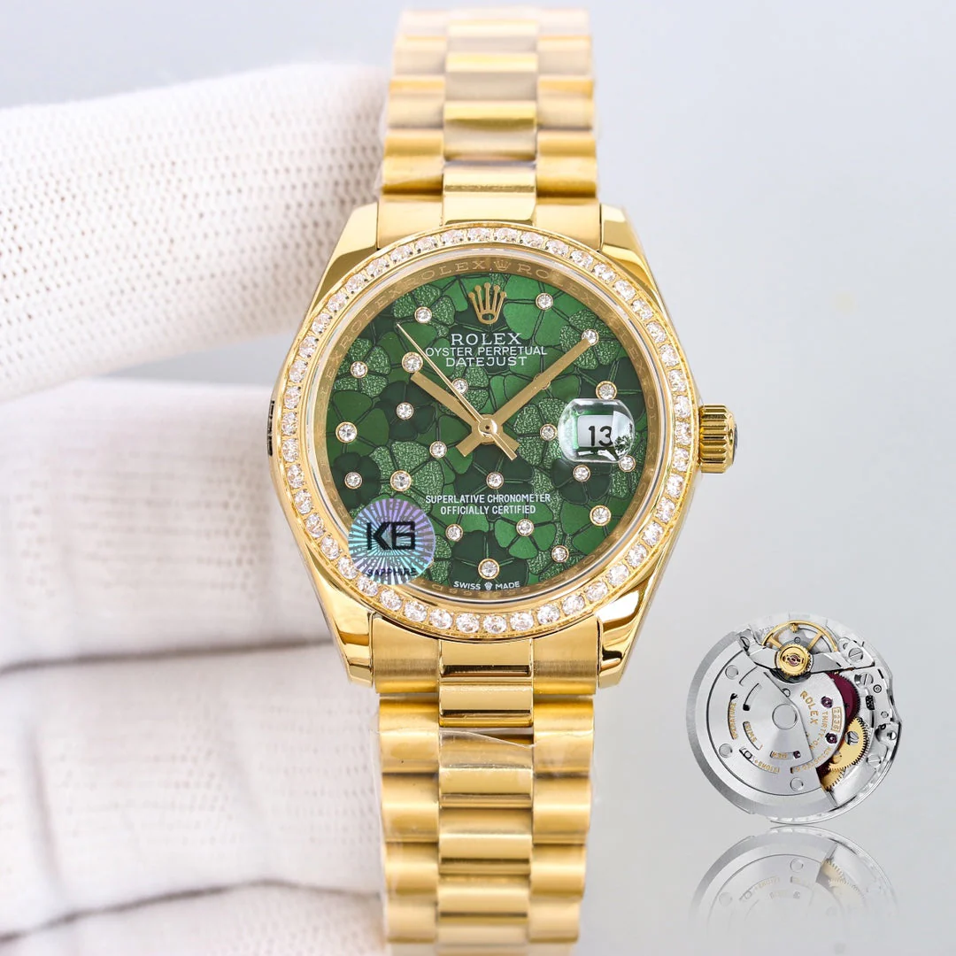 DATEJUST 31  GOLD BLUE DIAL