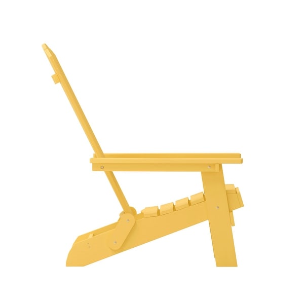 AllWeather Poly Resin Folding Adirondack Chair