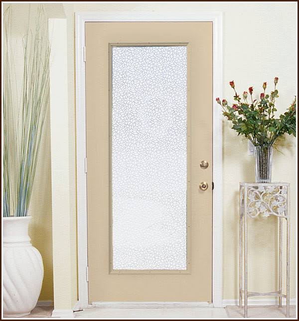 Privacy Window Film | Frosted | Bathroom | Static Cling | Pebble 32x22 x 78x22