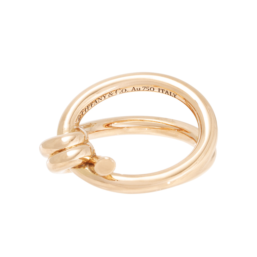 Tiffany & Co. Knot Ribbon Ring 18K Rose Gold