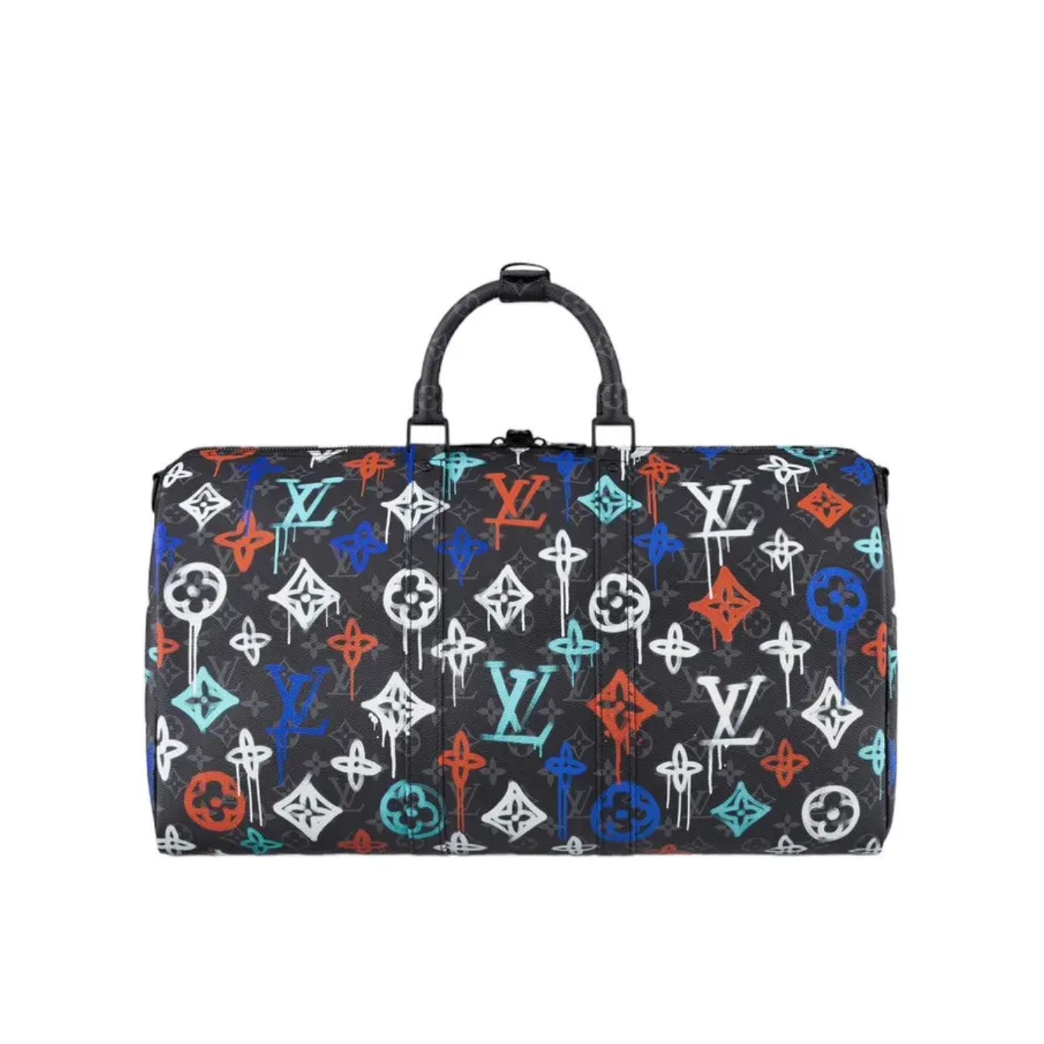 Louis Vuitton Keepall Bandoulieeere 50 Lv Graffiti Orange 50Cm M21384