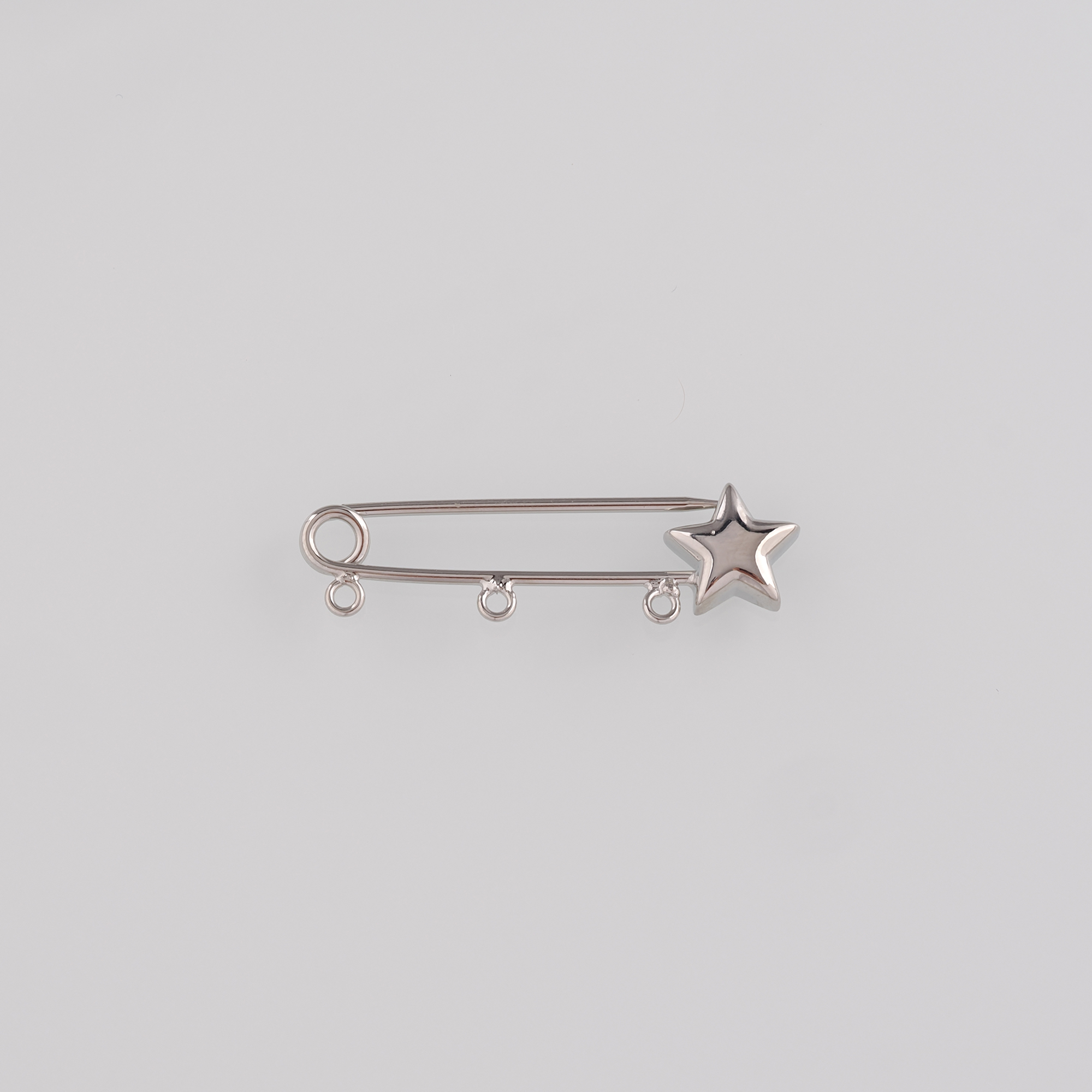 18K Gold Filled Safety Pin Pendant,Dainty Safety Pin Charm Earrings Necklace for DIY Jewelry Making Supply