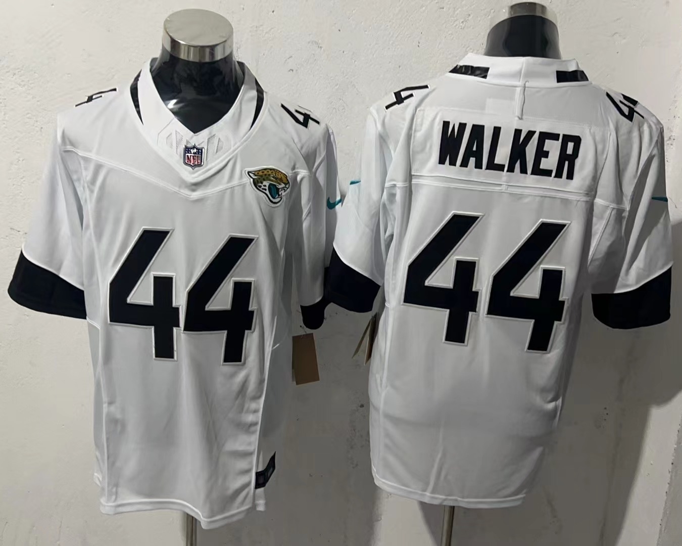 Men's Jacksonville Jaguars Travon Walker #44 White Game Jersey