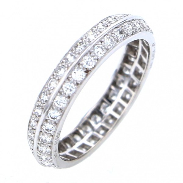 Van Cleef & Arpels Couture Eternity Ring Platinum Diamond