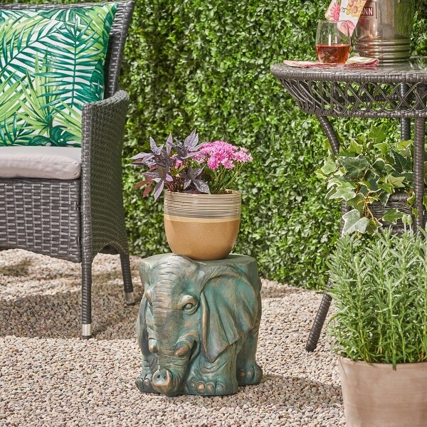 Garden Stool,Shape of Elephant OWL,Outdoor,Backyard