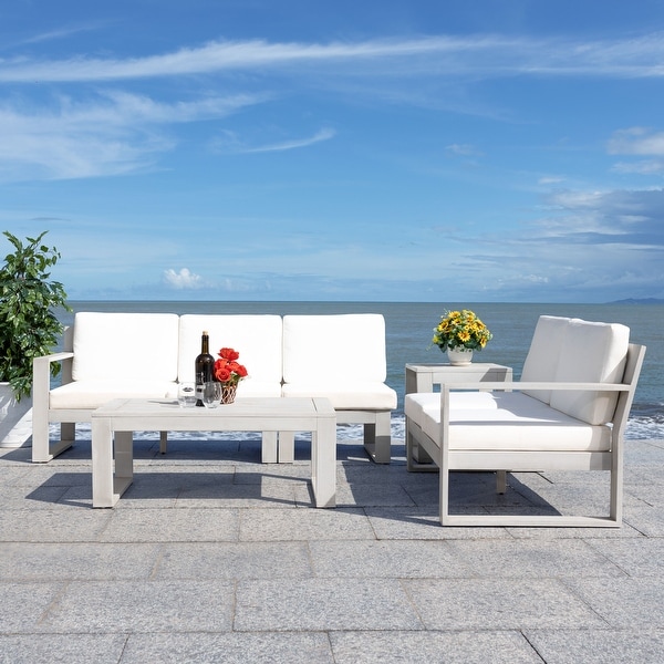 SAFAVIEH Outdoor Catryn 4Pc Outdoor Living Set