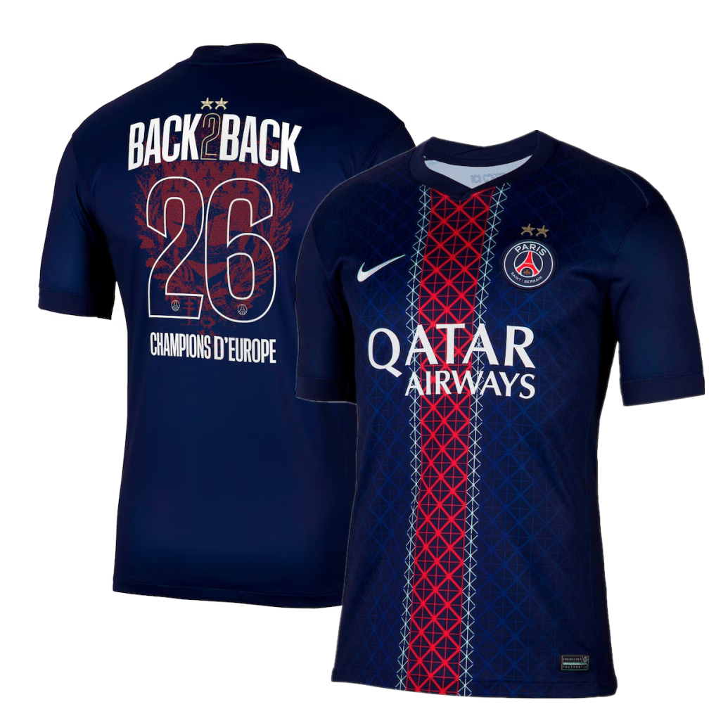 Paris Saint Germain Home Champions of Europe 2026 Men Jersey