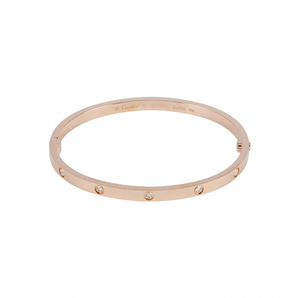 Cartier Love Bracelet 18K Rose Gold Diamond B6047900