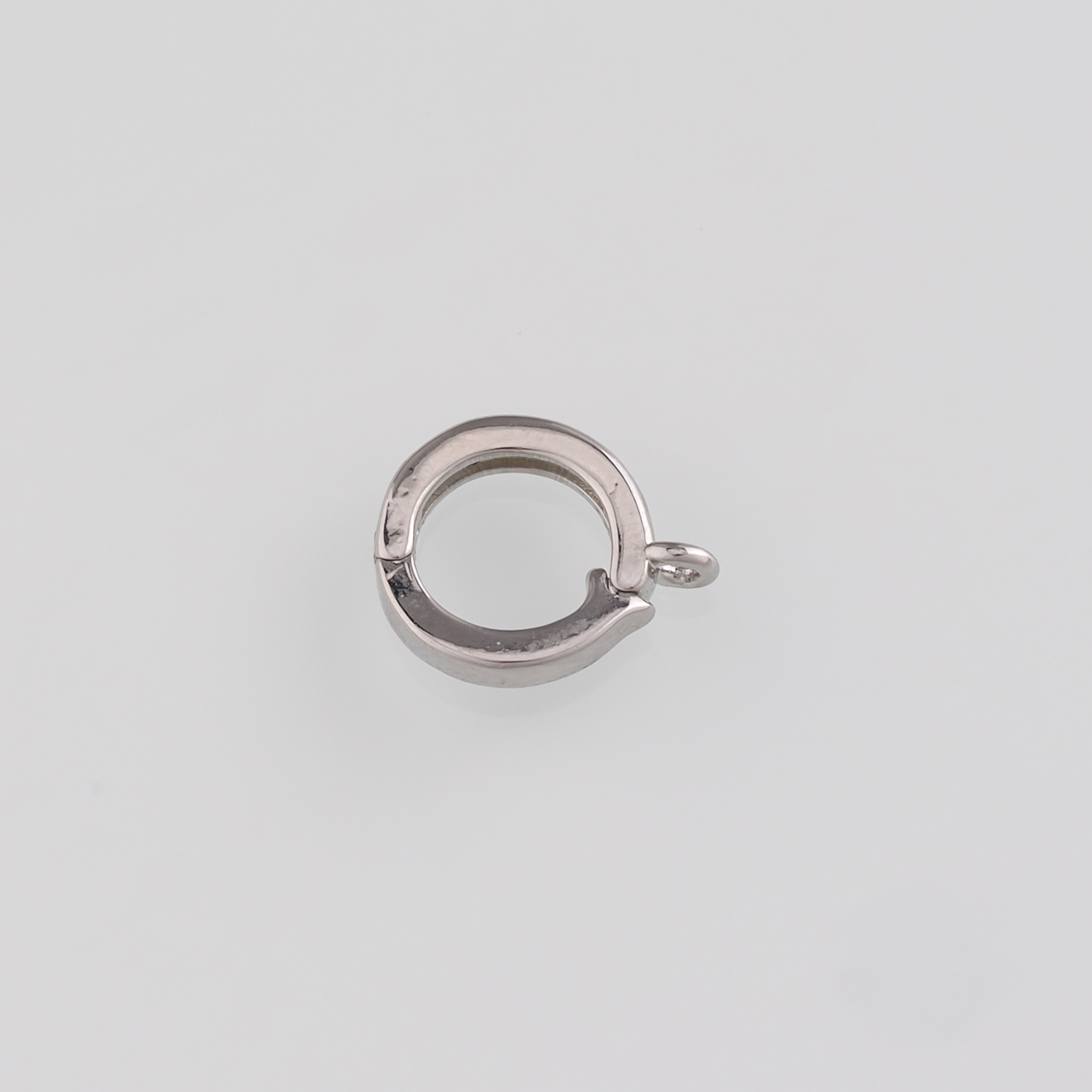 18K Gold Filled Round Snap Clasp,Dainty Push Gate Clasp Lock for DIY Jewelry Necklace Bracelet