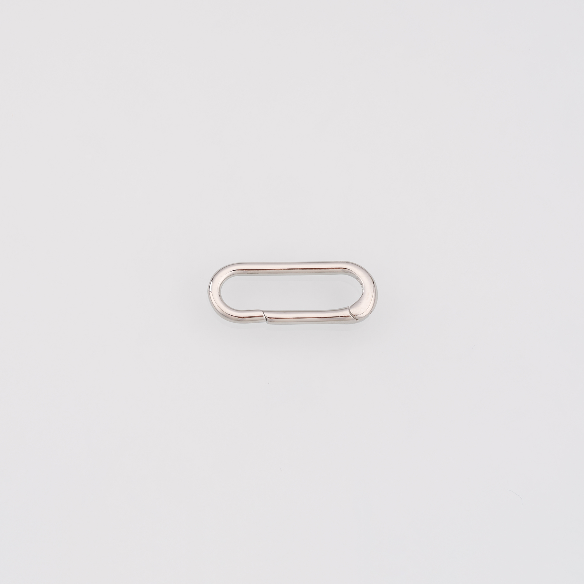 18K Gold Filled Oval Carabiner Clasp,Dainty Oval Spring Push Gate Clasp for DIY Jewelry Finding Necklace Bracelet