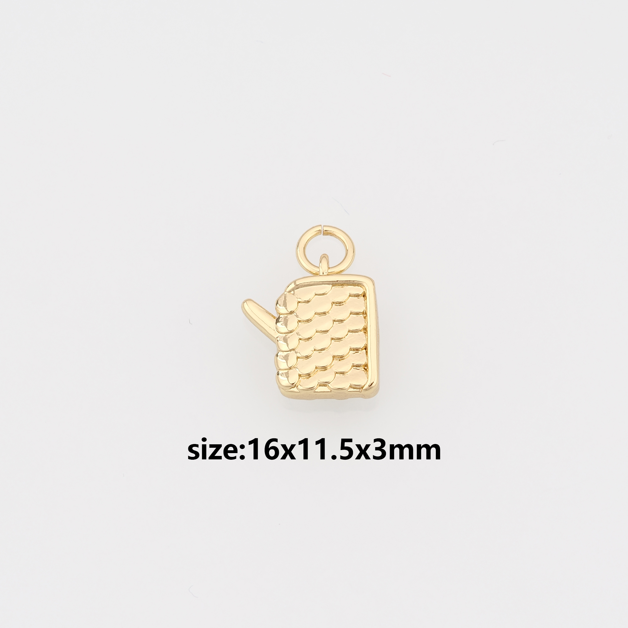 18K Gold Filled Geometric Pendant,Dainty Geometric Charm Earrings Necklace for DIY Jewelry Making Supply