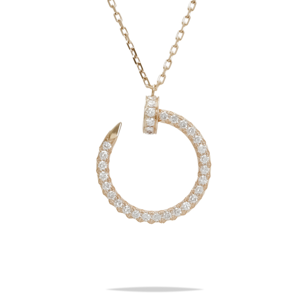 Cartier Juste un Clou Necklace 18K Rose Gold Diamond B3047000