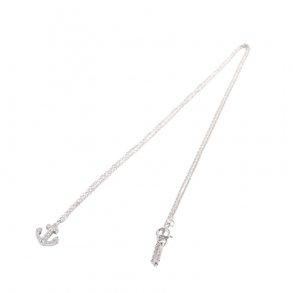 Tiffany & Co. Tiffany Anchor K18WG White Gold Necklace