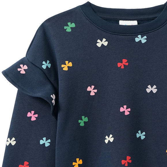 Famy Mädchen Sweatshirt mit Allover-Print
