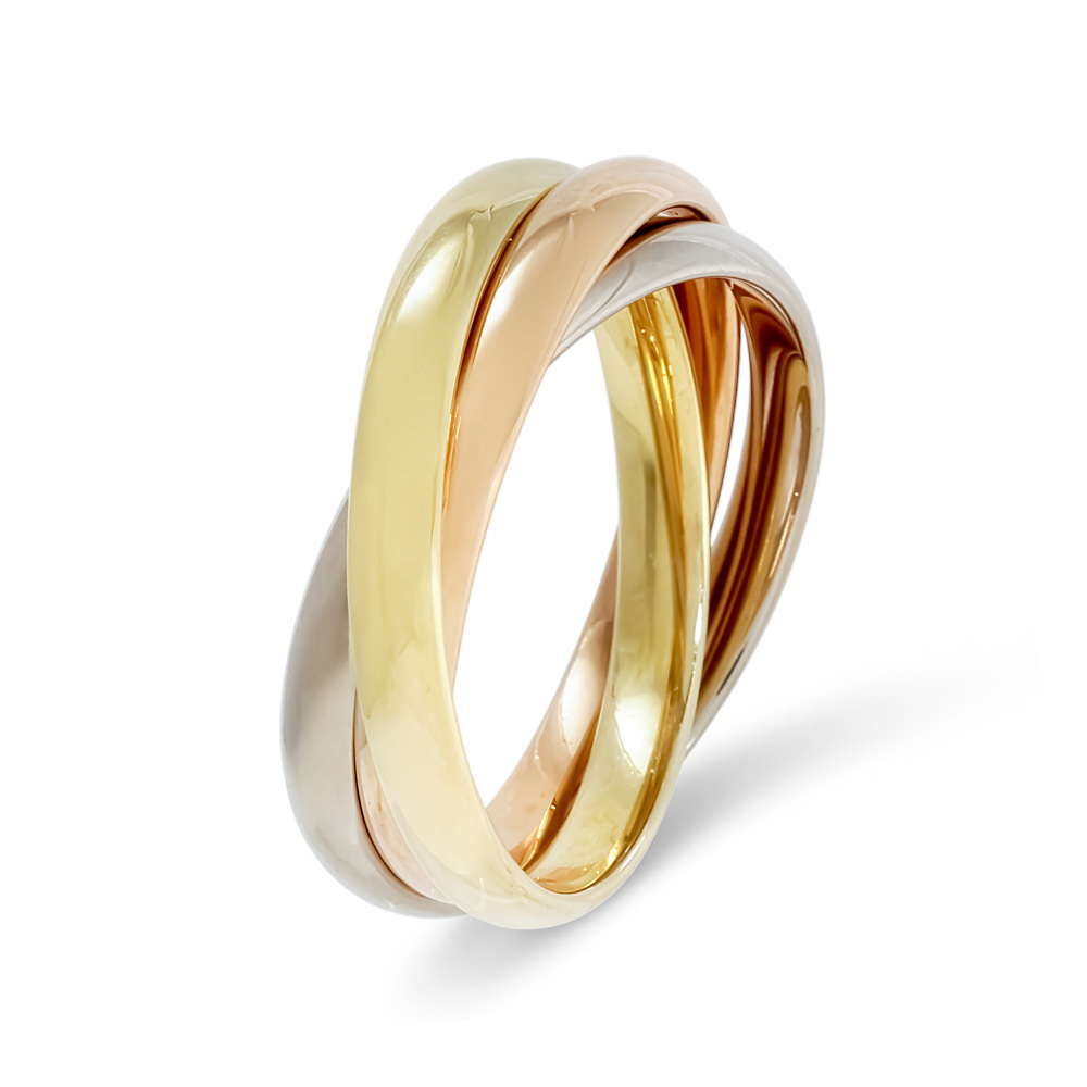 Cartier Trinity Ring Tri-Gold B4235100