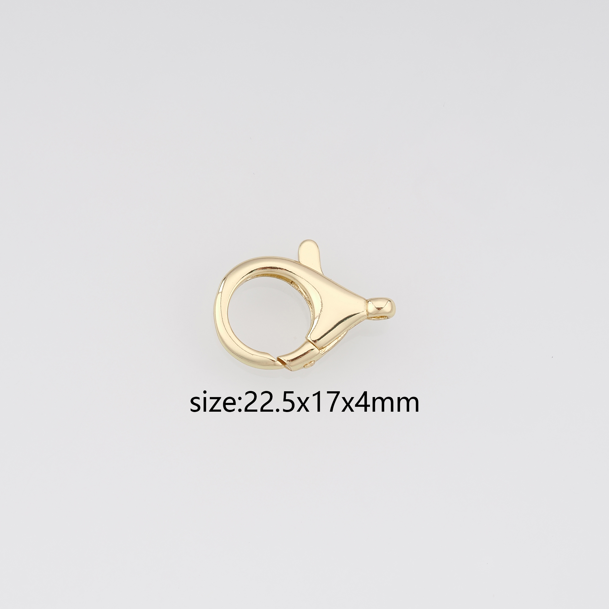 18K Gold Filled Lobster Claw Clasp,Lobster Clasp Lock,Spring Buckle for DIY Jewelry Necklace Bracelet