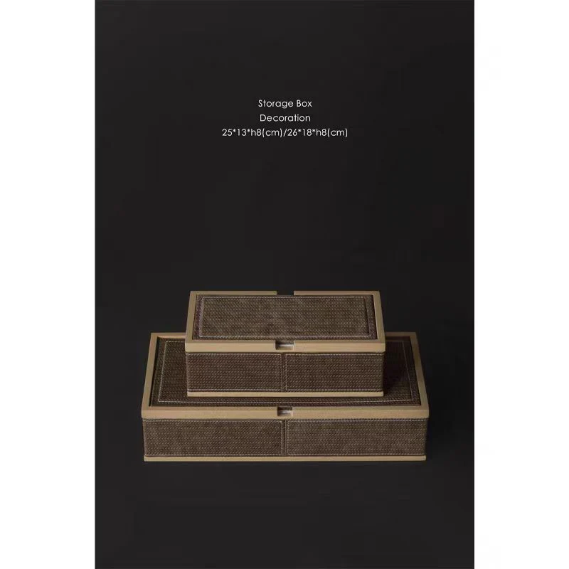DC046 - Home BV classic hand-woven storage box jewelry box jewelry box model room decoration