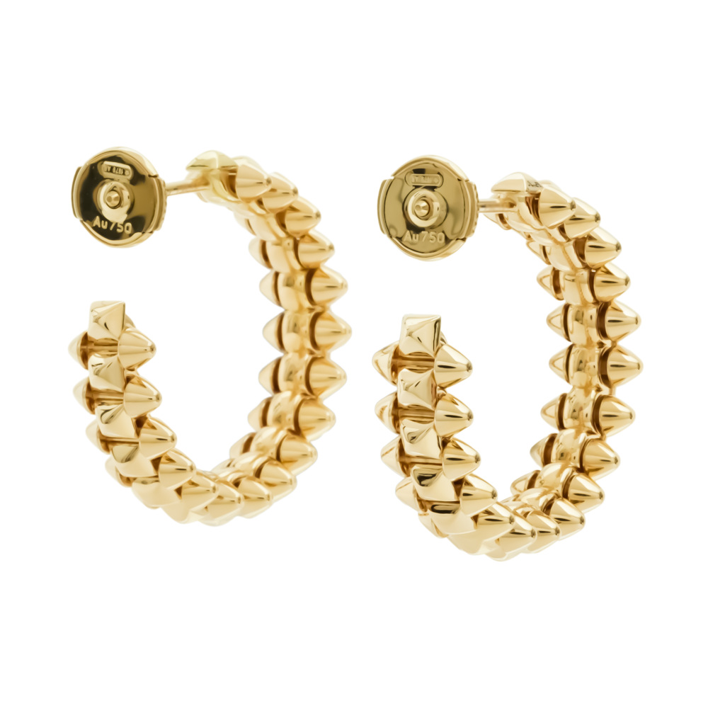 Cartier Classical Crash Do Earrings 18K Yellow Gold B8301490