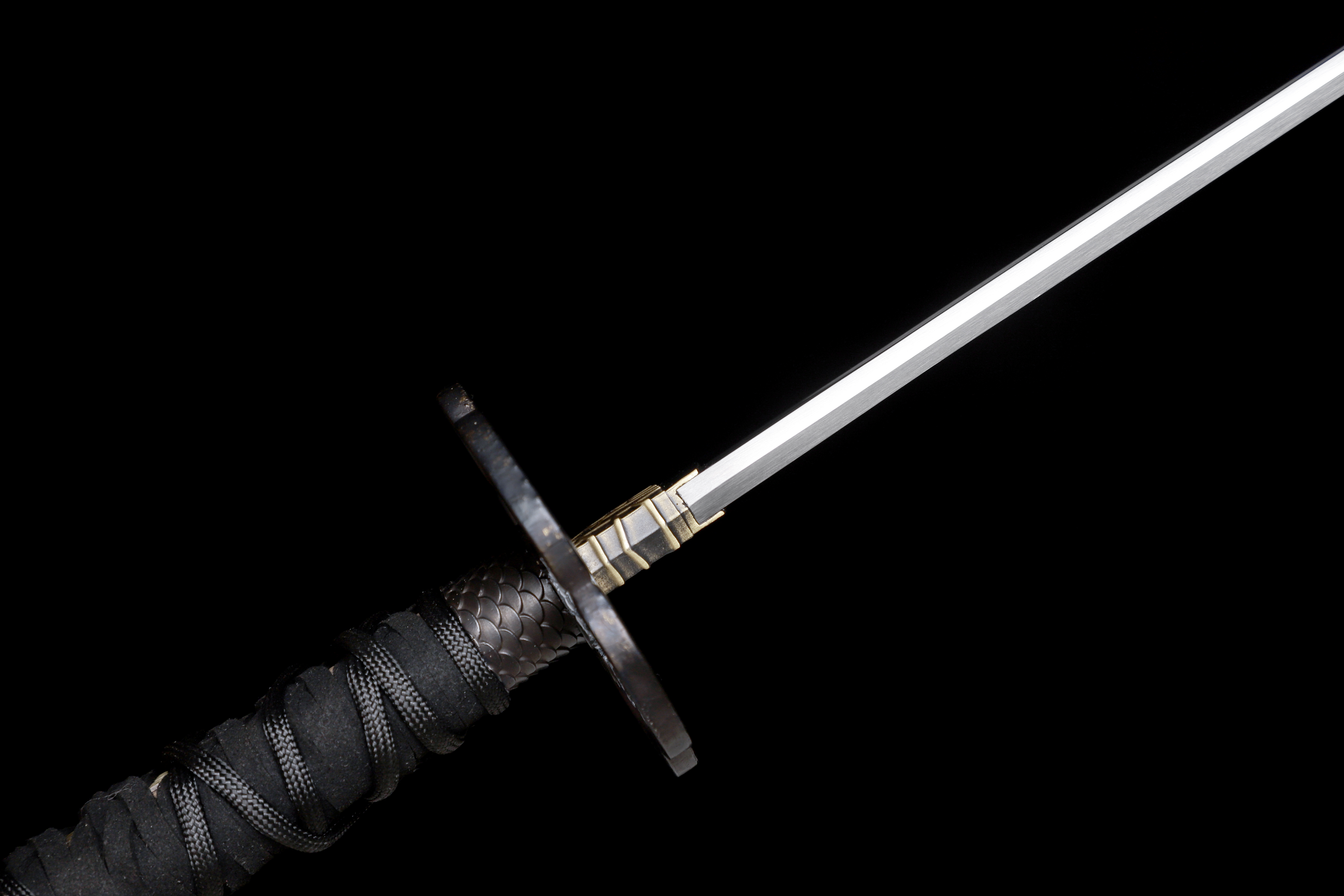 Ghost of Yotei Inspired Katana 9260 Spring Steel Falcon's Claw Full Tang