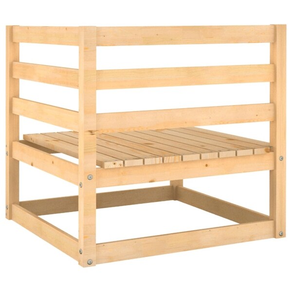vidaXL Patio 2Seater Sofa with Cushions Solid Wood Pine