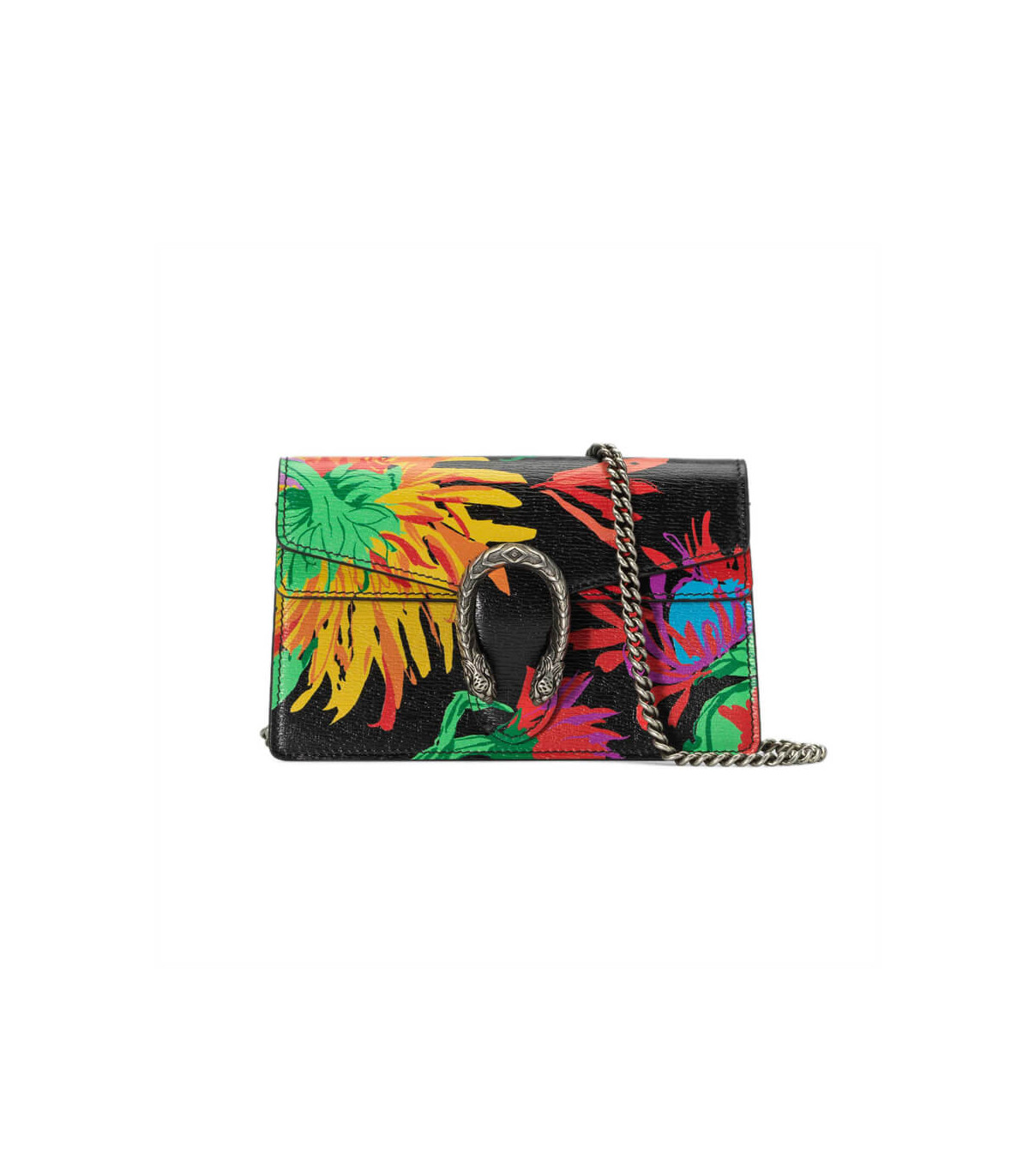 Gucci Dionysus Ken Scott Print Super Mini Bag Black