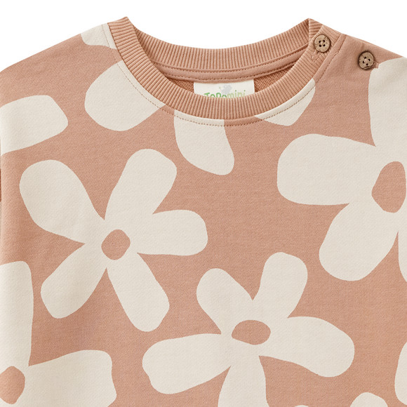 Topomini Pure Collection Baby Sweatshirt mit Blumen-Allover
