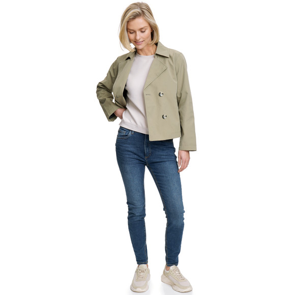 Gina Damen Trenchjacke mit doppelter Knopfreihe