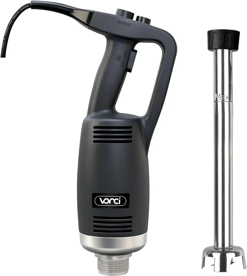 VONCI 500W Commercial Immersion Blender – 16-Inch Detachable 304 Stainless Steel Shaft, 6000–20000 RPM Variable Speed Control