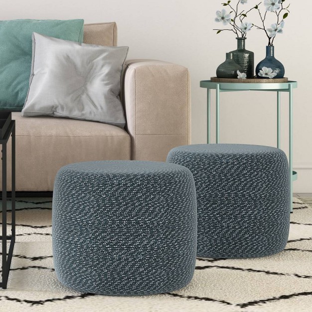 Brodie Round Braided Pouf Wyndenhall
