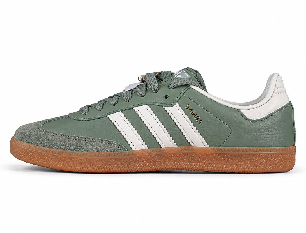Adidas Samba Og White/Green/Brown IF7011