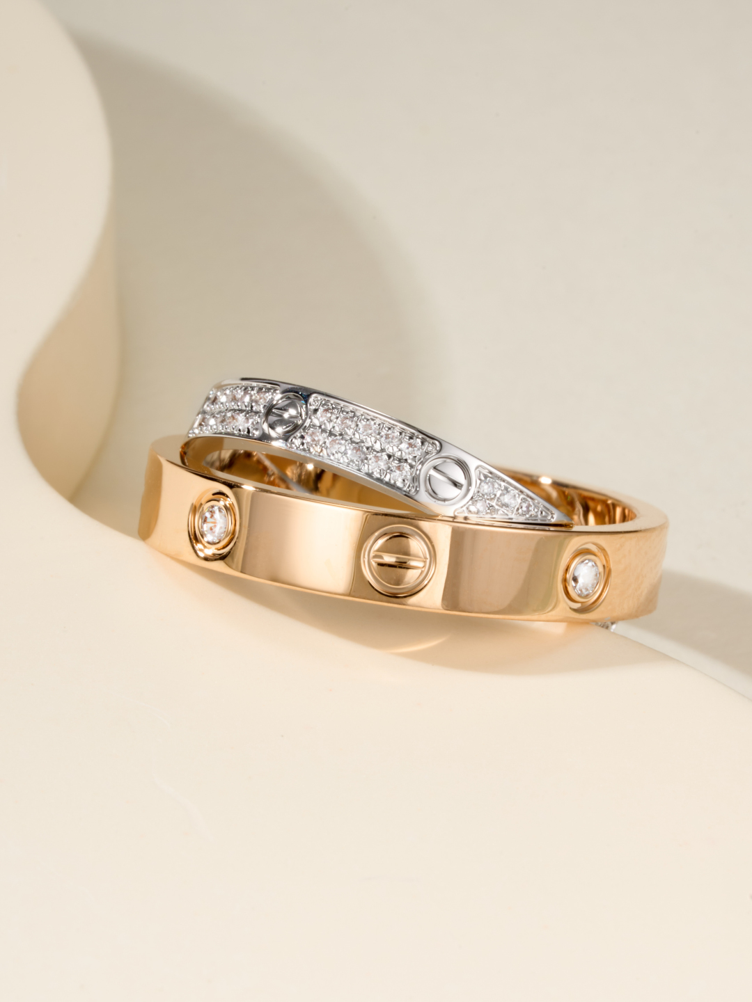 Cartier Love Double Cross Ring - cnluxepick