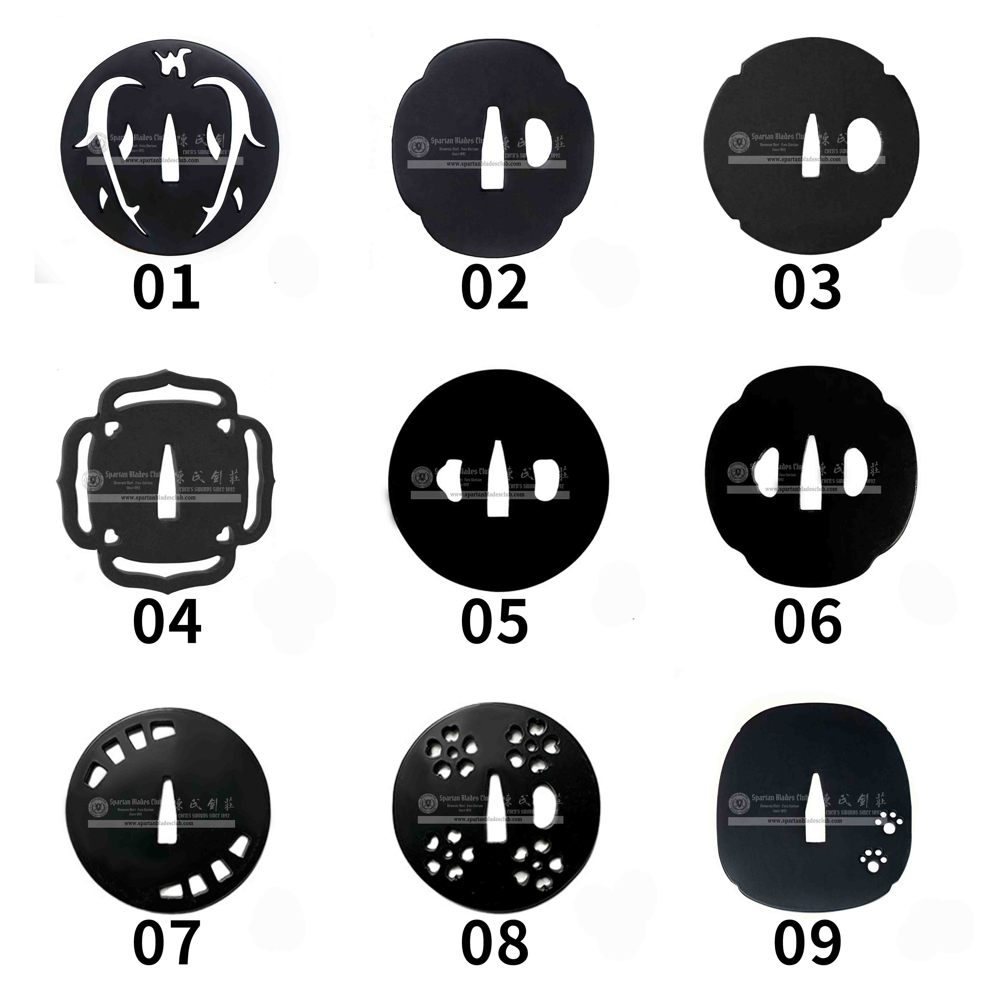 Custom Your Katana | Iron Tsuba | Spartan Blades Club | CHEN'S SWORDS 1892 - Spartan Blades Club - 陳氏劍莊1892