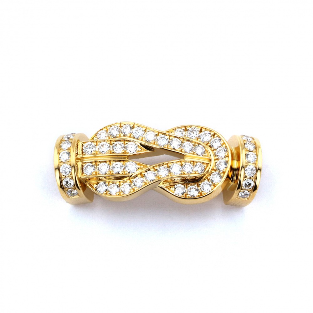 FRED Chance Amphini Lm Full Diamond Accessory 18K Yellow Gold 0B0101