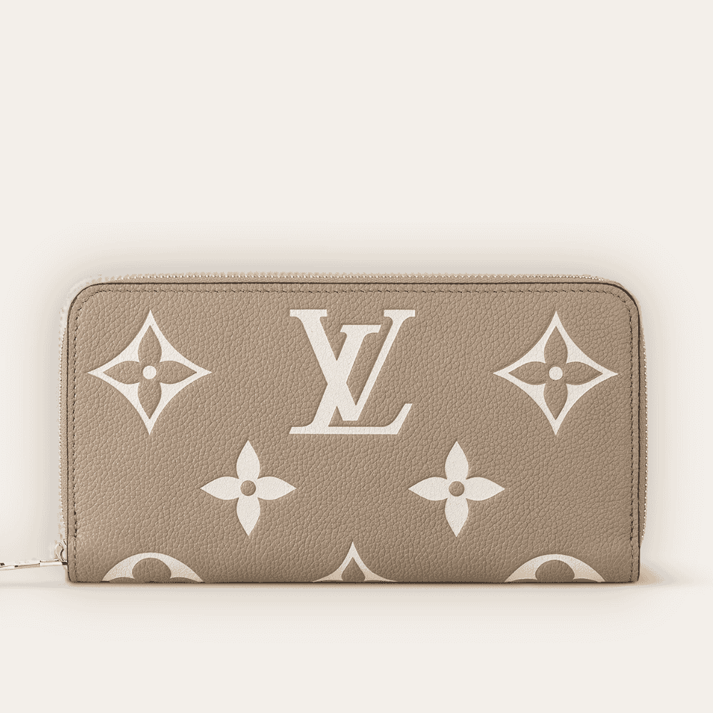 Louis Vuitton Zippy Wallet Bicolor Taupe/Beige 7.7 Inches M14229