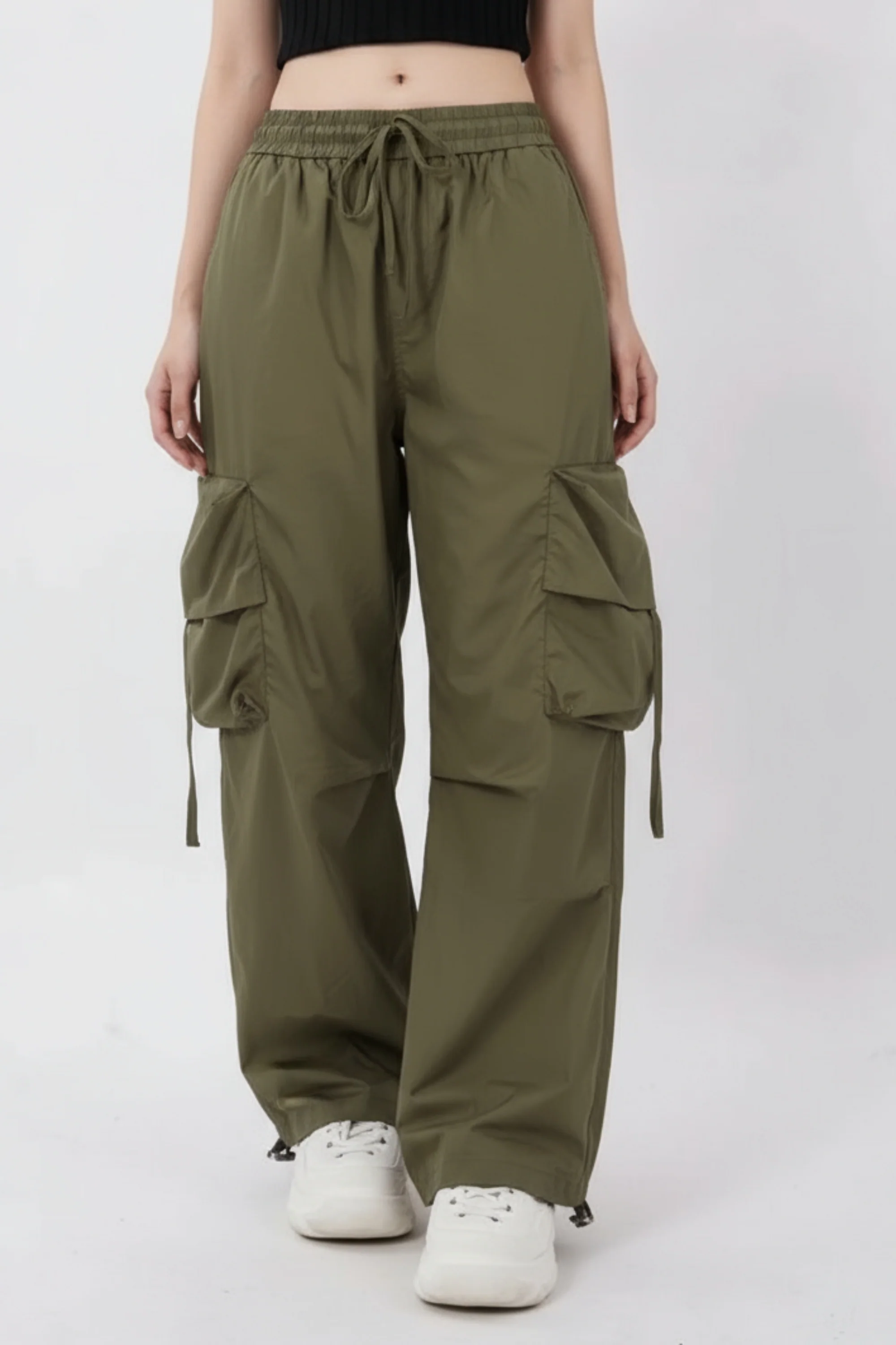 Wild Green Cargo Pants
