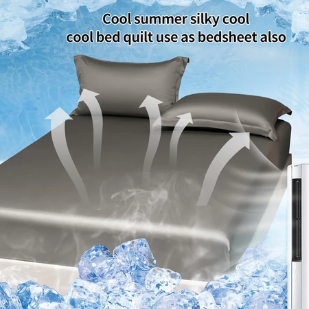 Ice Touch Satin Silk Cadar Super single/Queen/King Size Soft Silk Solid Fitted Sheet 100% Quality Mattress Protector