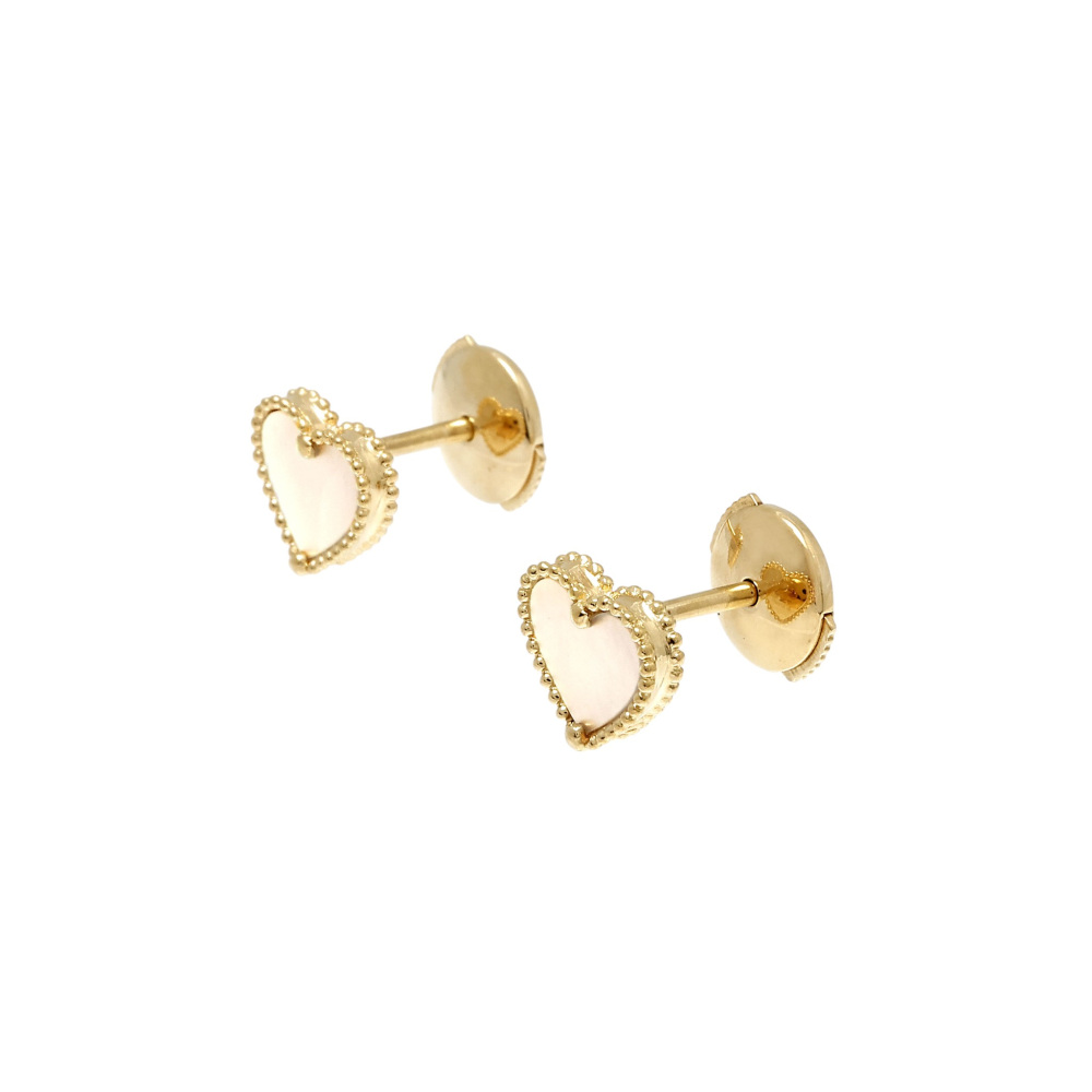 Van Cleef & Arpels Sweet Alhambra Earrings 18K Yellow Gold