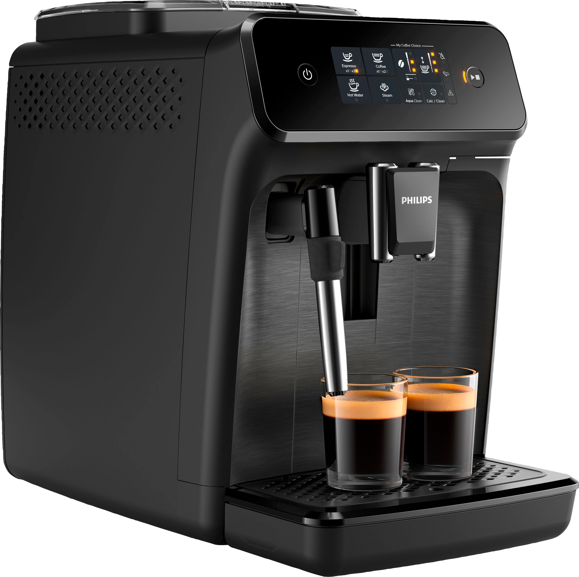 Philips - 1200 Series Fully Automatic Espresso Machine with Milk Frother - Black