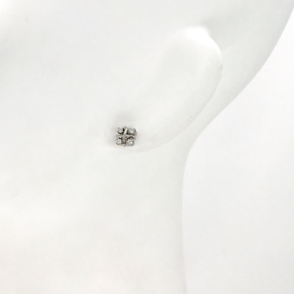 Tiffany & Co. Jean Schlumberger Rin Earrings Platinum Diamond 60108173