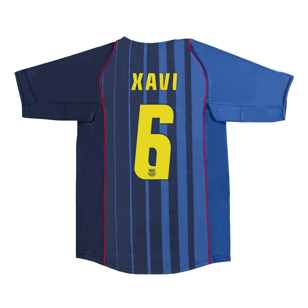 Retro Soccer Jersey XAVI #6 Barcelona Away 2004/05