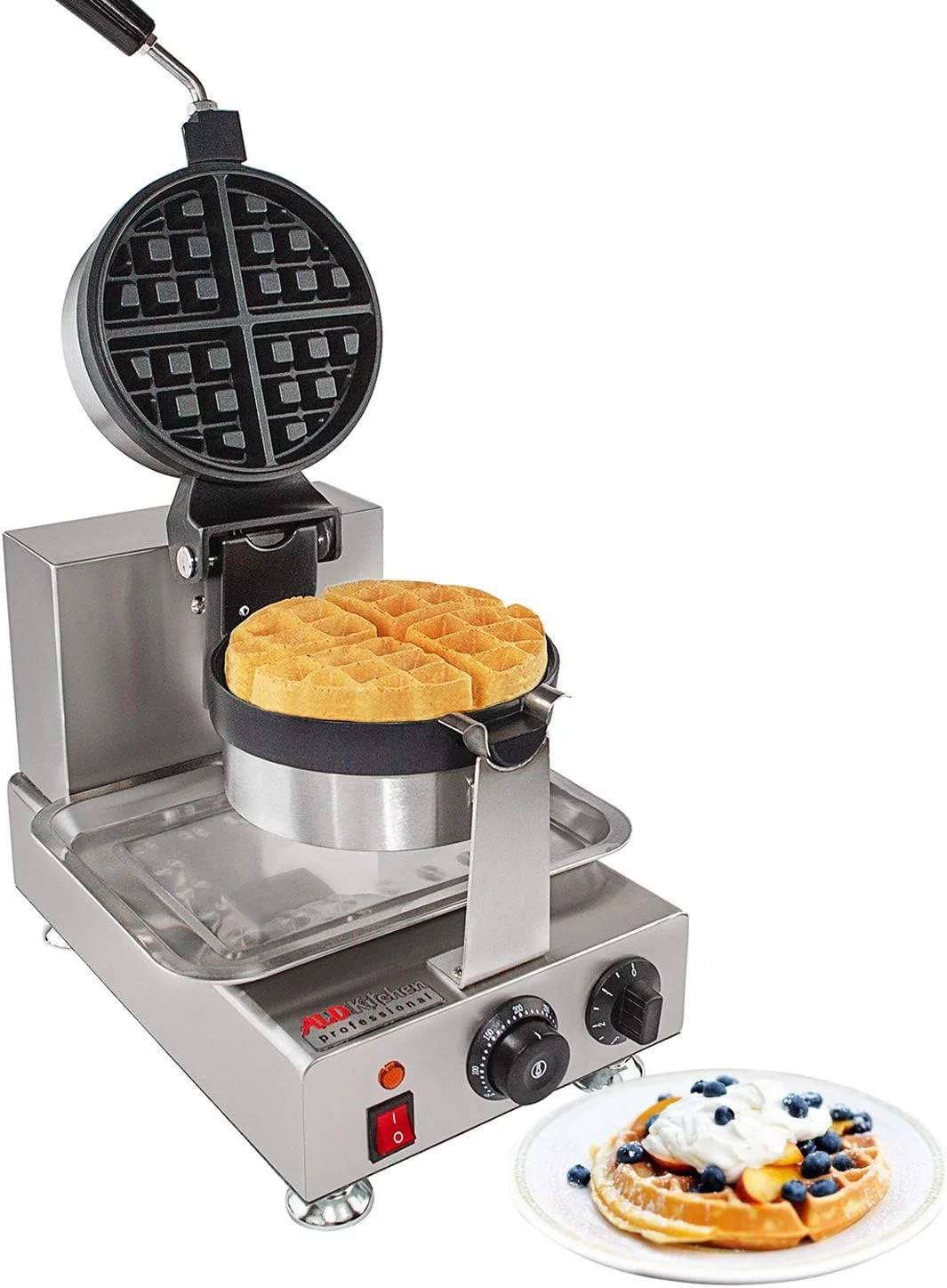 Belgian Waffle Iron | Rotating Waffle Maker | Nonstick (Classic Pattern)