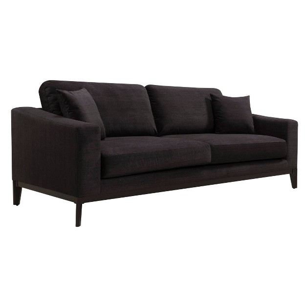 Olivia Lawson Square Arm Sofa Gray Adore Decor