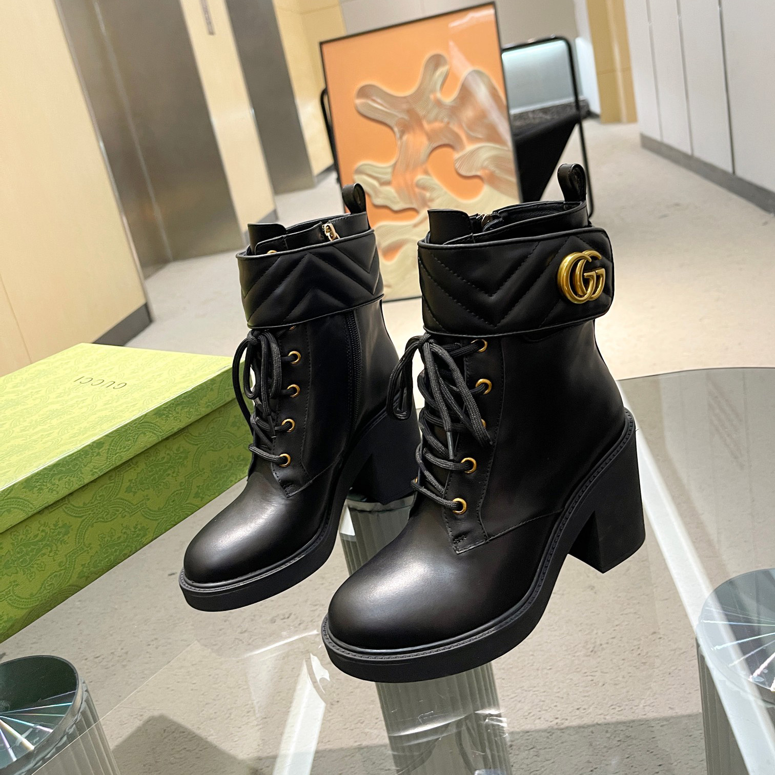 Gucci high version autumn/winter new women's Doc Martens boots - cnluxepick