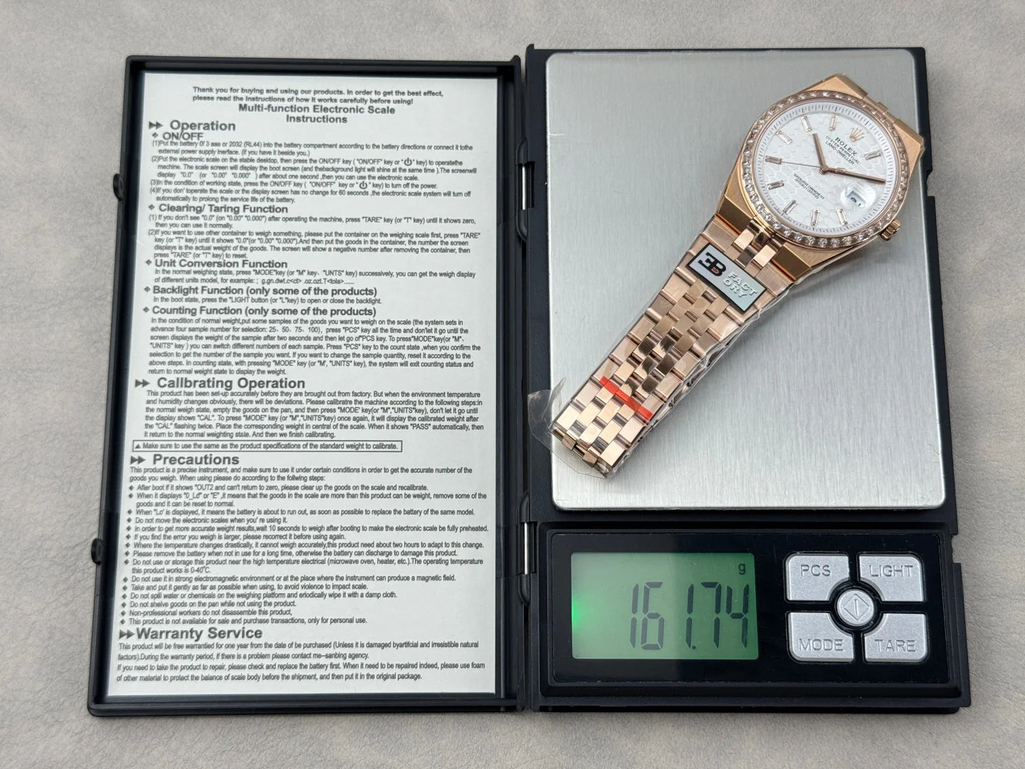 Rolex Land-Dweller Pink Gold White Dial Diamond Bezel
