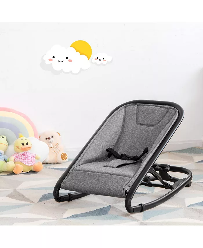 Costway 2-in-1 Baby Bouncer and Rocker Infant Adjustable Folding Rocking