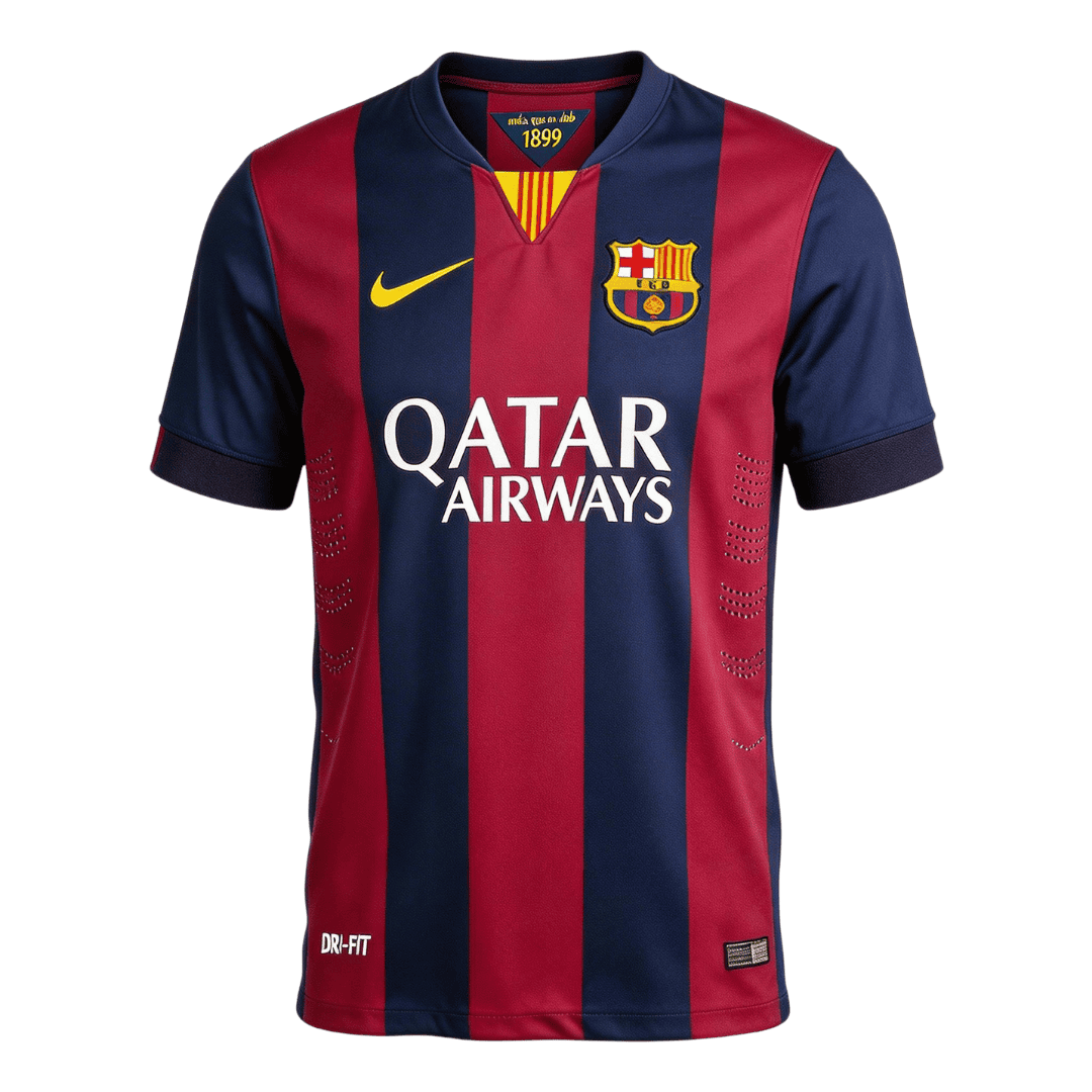 Retro Soccer Jersey Barcelona Home 2014/15